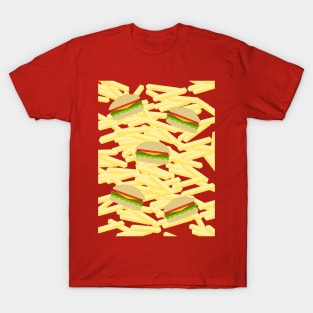 FAST Food Burgers And Fries T-Shirt